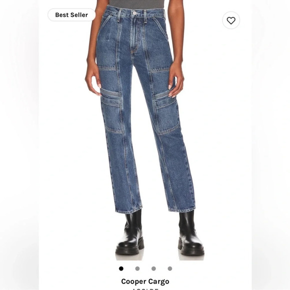 AGOLDE Cooper Cargo Jeans Size 25 In Regulation - Picture 12 of 13